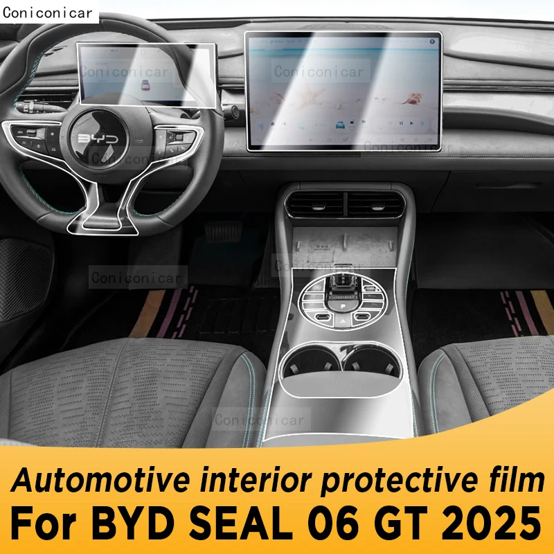 

For BYD SEAL 06 GT 2025 Panel Navigation Automotive Interior Screen TPU Protective Film Anti-Scratch Sticker
