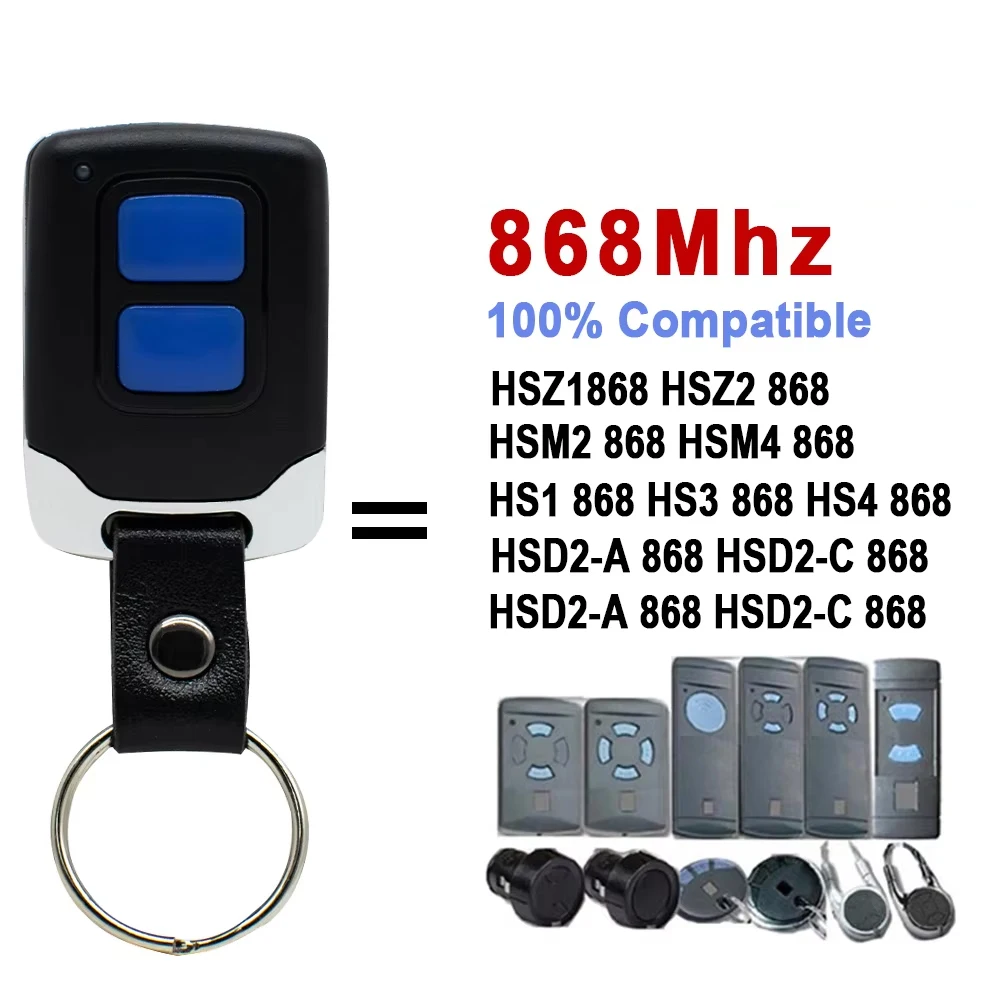 New 2 Button Pilot HSM2 HS HSE2 868 Garage Door Remote Control Hsm4 Hse Hand Transmitter 868mhz HSM2 HS Command Copy/Program