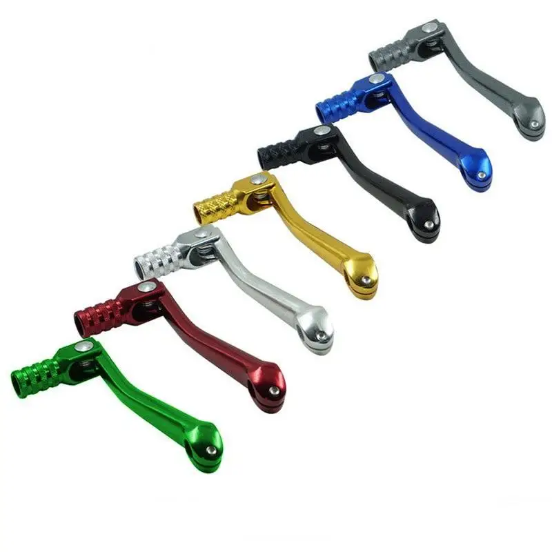 1Pcs Motorcycle Folding Aluminum Gear Shift Lever Universal 10-11mm For 50/110/125/150/250cc ATV Dirt Bike Pit Bikes