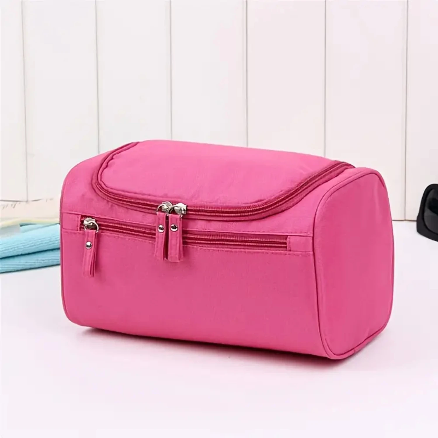 Effortless, convenient and multifunctional portable women's travel cosmetic organizer bag - essential, perfect companion for cos