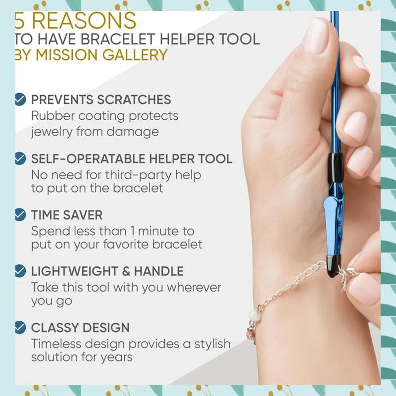 

A71P 2 шт. Инструмент-помощник для браслета - Помощник-застежка для браслета, ожерелья, ювелирных изделий, часов - синий, изумрудный
