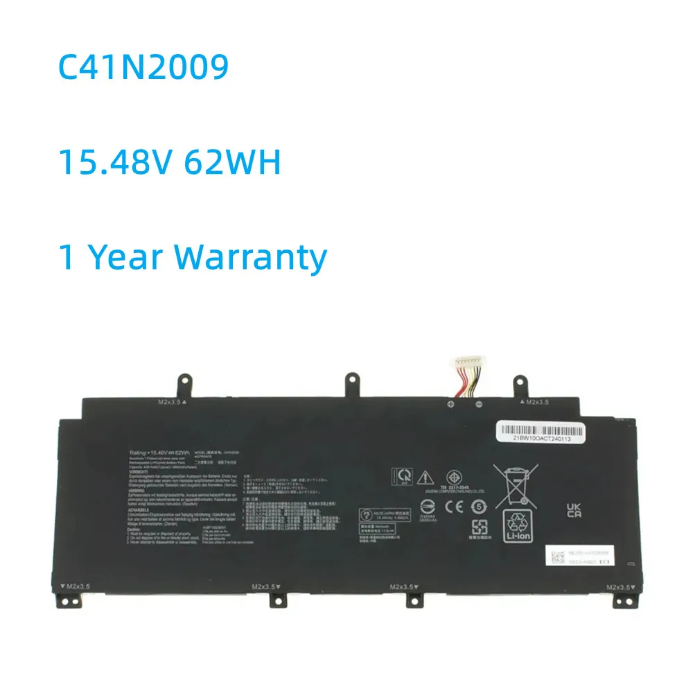 

C41N2009 15.48V 62WH Laptop Battery For ASUS ROG Flow X13 GV301QC GV301QE GV301QH