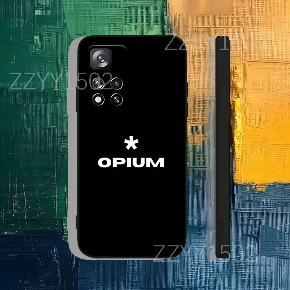 O-Opium Label Playboi Carti Phone Case For Samsung S25,S24,Ultra,S20,S30,Plus,S22,S23,Ultra,Plus,5G Black Silicone Soft