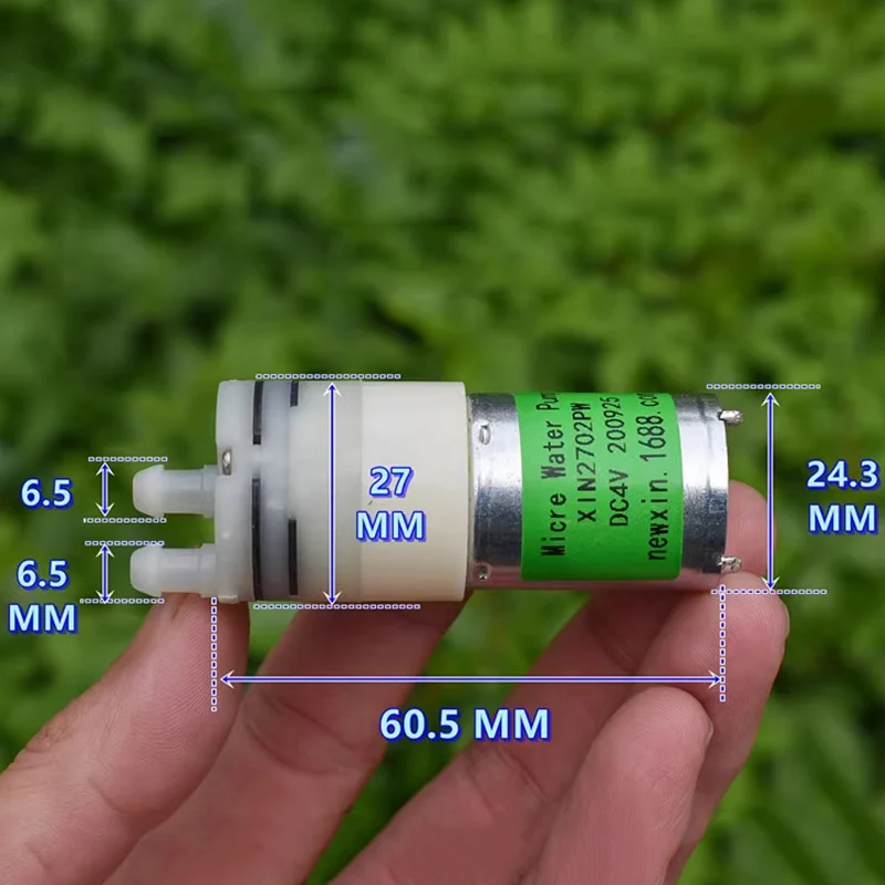 Pompa Air Mini 370 kecil DC 3V 4V 5V 6V pompa diafragma mikro 27mm pompa air isap perlengkapan pribadi pompa air Dispenser DIY meja teh