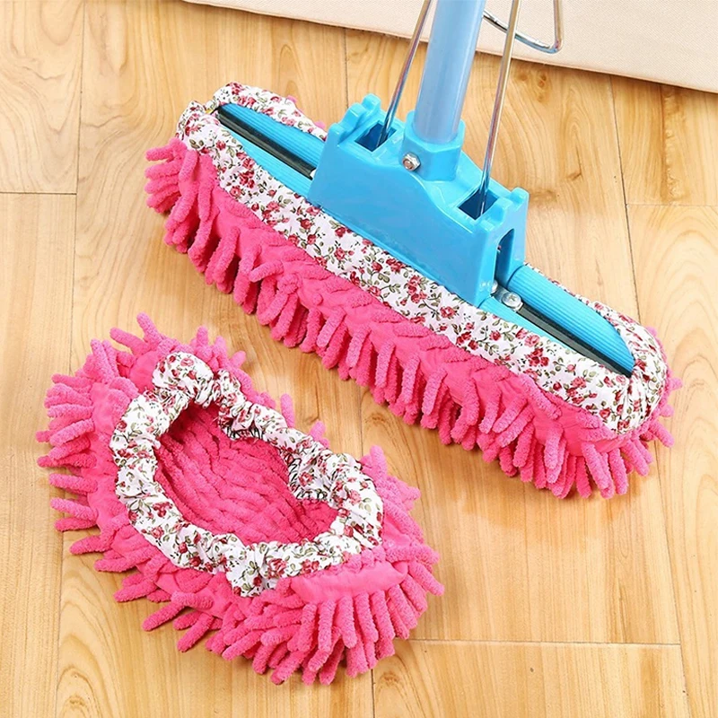 1PC Multifunction Floor Dust Cleaning Slippers Shoes Lazy Mopping Shoes Home Bathroom Floor Cleaning Micro Fiber Cleaning Shoes