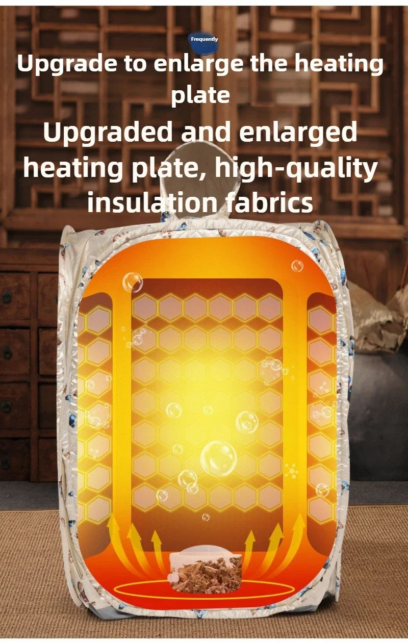 

Отличная домашняя паровая сауна-кабина для всего тела, складная, для интенсивного потоотделения и фумигации