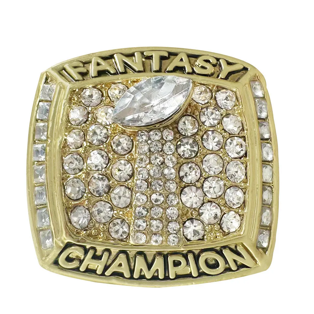 2017 Fantasy Football Championship Ring FFL MVP Trophy Prize for Fans Mens' Souvenir Gift