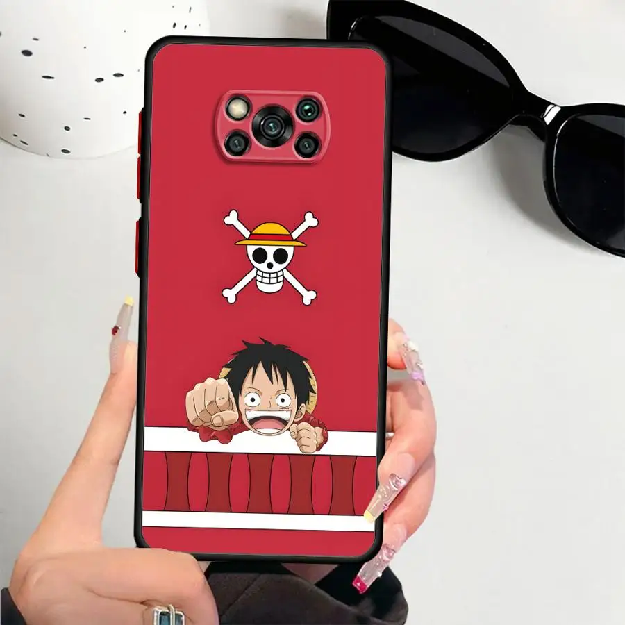 Capa traseira de telefone com logotipo fofo de uma peça para Xiaomi Poco C40 C51 X3 NFC C50 M5s F3 X3 X4 X5 Pro