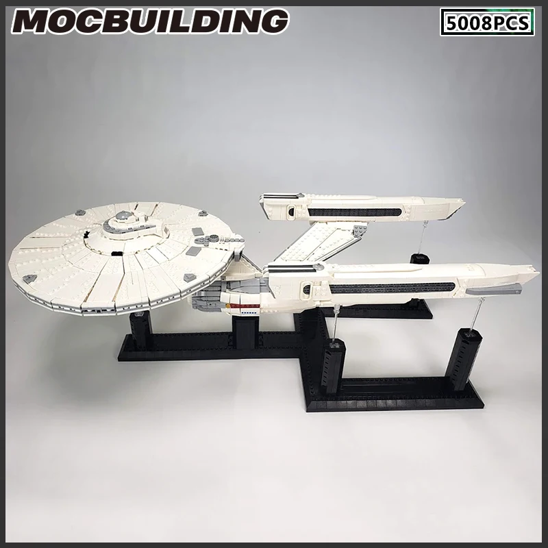 MOC Buidling Blocks Space Ship Enterprise UCCS Model Battleship DIY Bricks Assemble Toys Christmas Presents Birthday Gifts