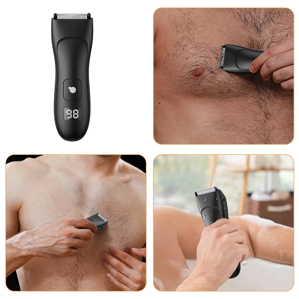 شاشة ديجيتال مقص الشعر الرجال ماكينة حلاقة مزيل ماكينة إزالة حلاقة للوجه السيراميك شفرة Trimer رجل رجل الظهر