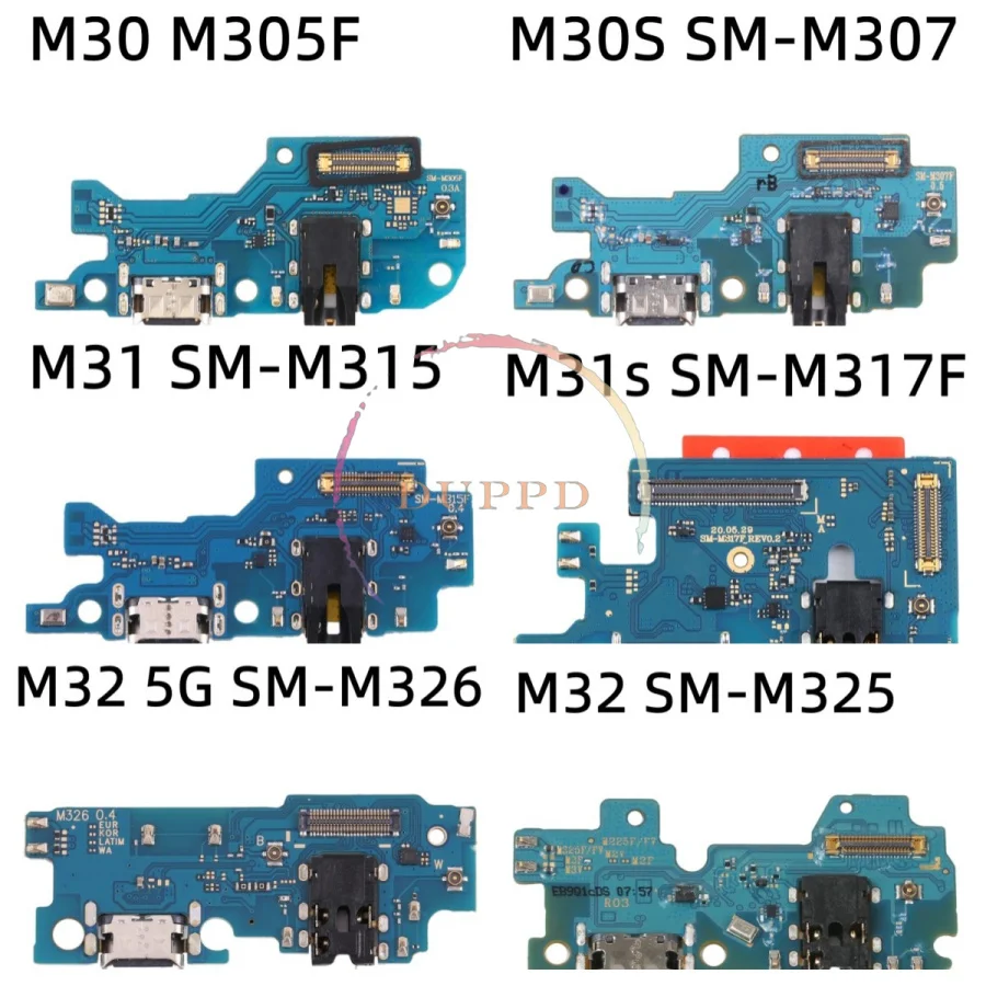 Charging Port Board For Samsung M30 M305F M30S M307F M31 M315F M31S M317F M32 M325F M326B USB Dock Connector Flex Cable