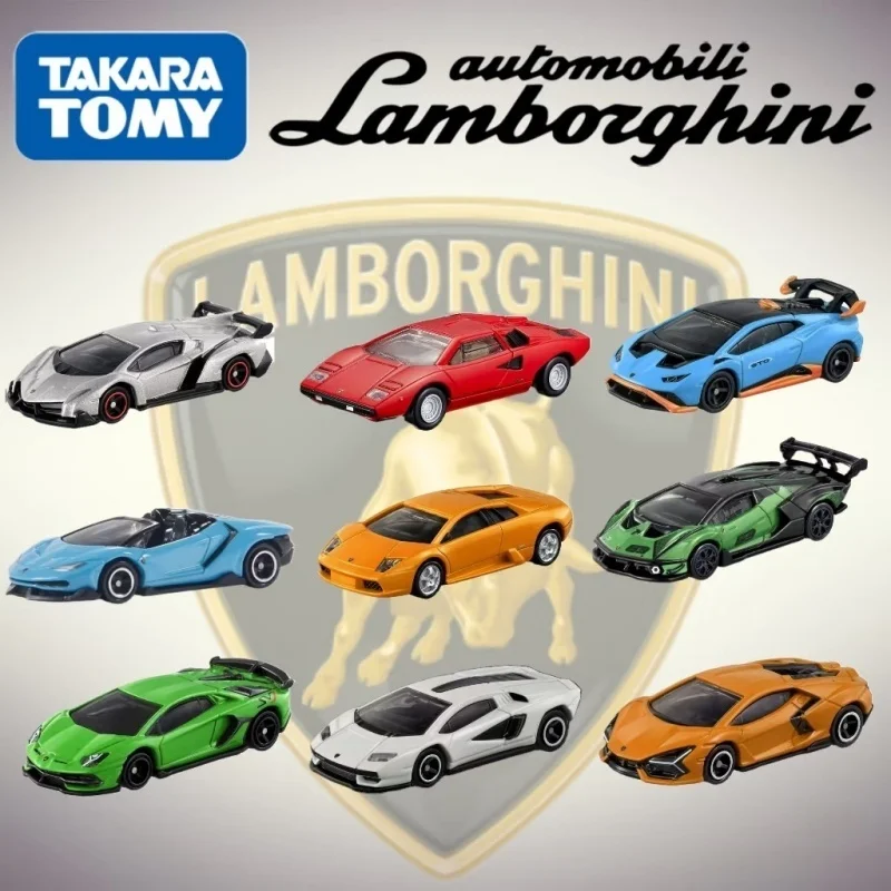 Takara Tomy Tomica Diecast 1/64 Lamborghini Series Alloy Model Car Revuelto Centenario Aventador LP700-4 Toys for Children