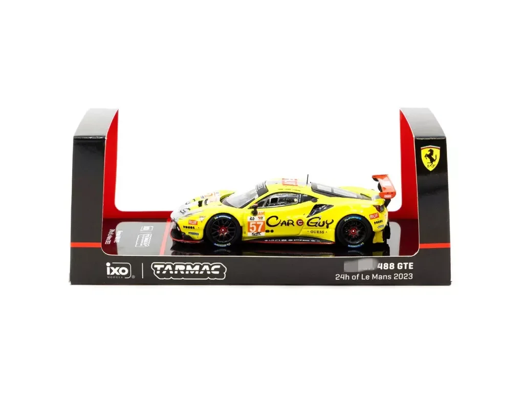 Tarmac Works 1:64 488 GTE #57 24Hr Le Mans 2023 Diecast Model Car Collection