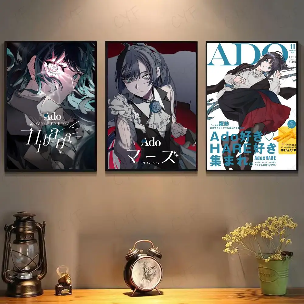 ملصق Anime A-Ado عالي الدقة لتزيين الحائط ذاتي اللصق للمنزل والمكتب وغرفة النوم وخيار أكثر مثاليًا للهدايا