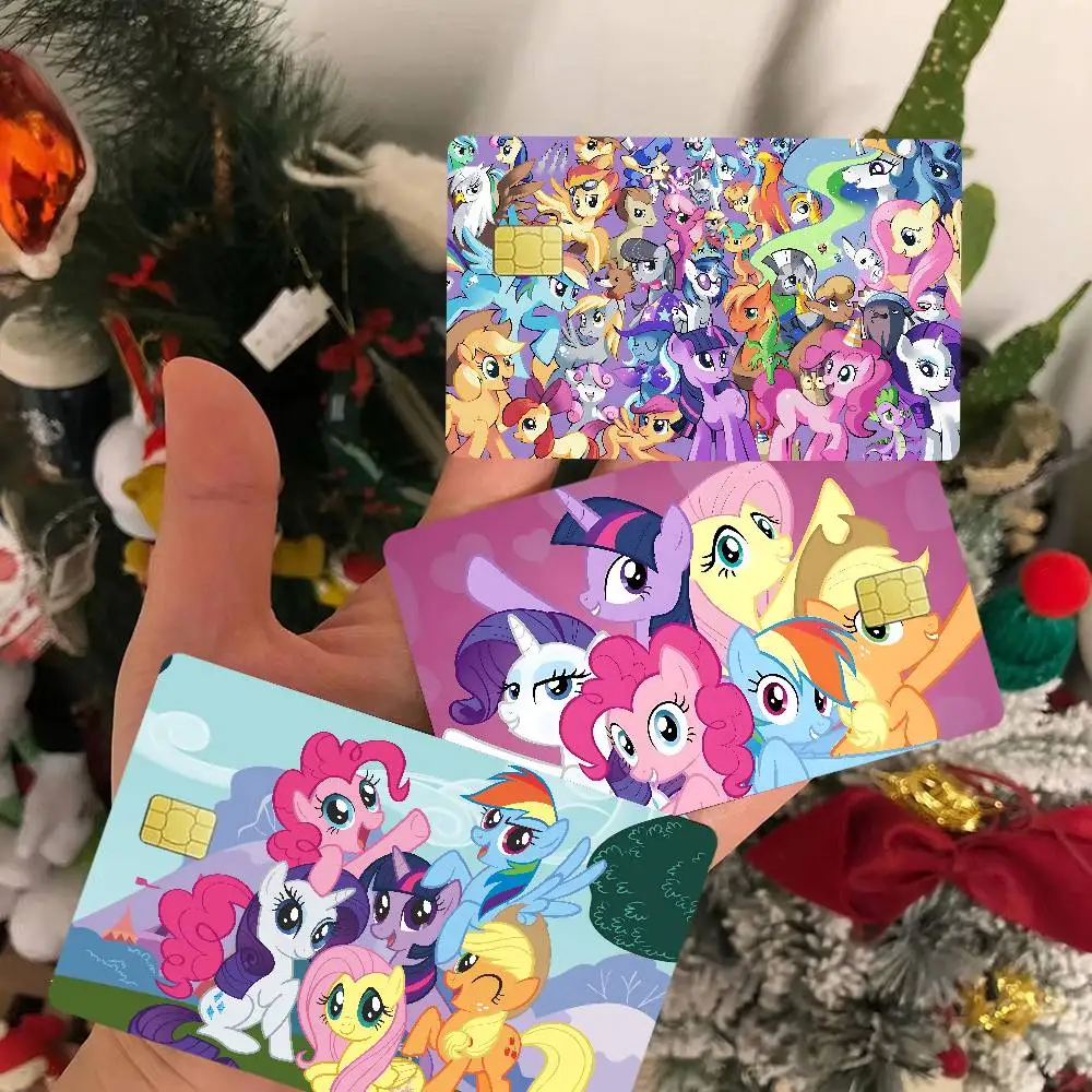 M-My L-Little PonyS-S Anime Cartoon Sticker Film Skin For Credit Card Debit Bank Bus Card