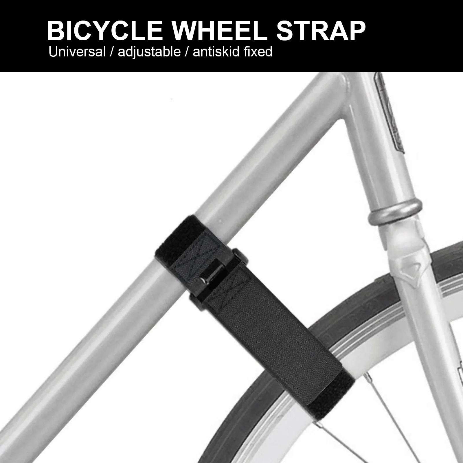 

Wheel Strap Bike Accessory Cable Tie Aldult Hook and Loop Anti-slip Strip Fastening