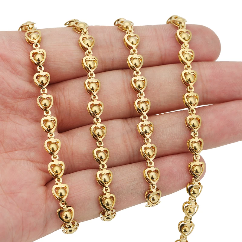 

1meter PVD Gold Plated Stainless Steel Thick Large Heavy Chains for Jewelry Making Necklace Bracelet DIY Jewelry Chain Finding