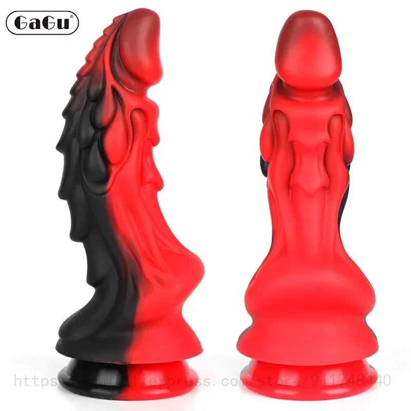 

New Colorful Thick Butt Plug Stuffed Curve Silicone Dildo Anus Massager Lesbian Stimulator Masturbation Anal Sex Toys For Women