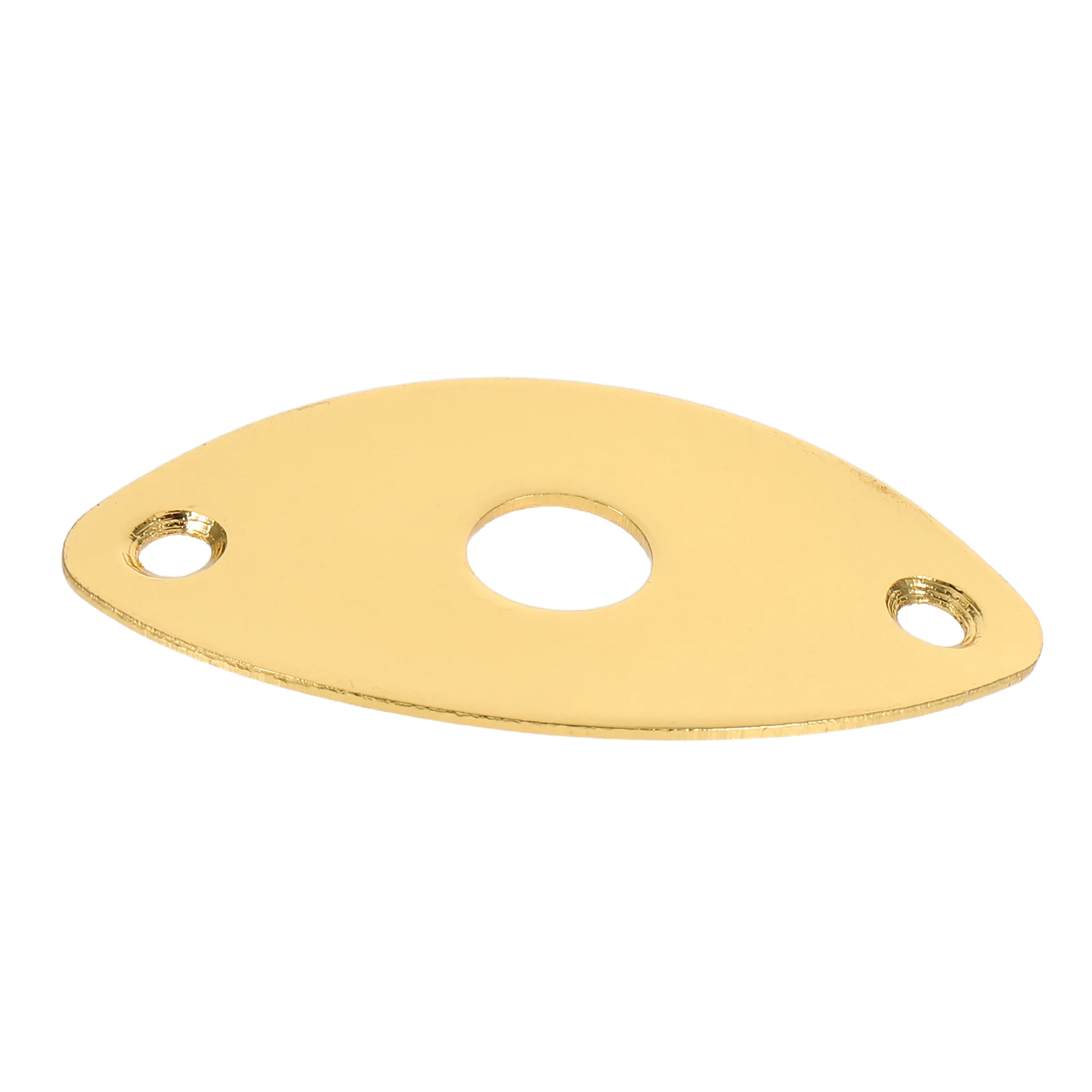 

Golden Socket Sheet Guitar Bass Jack Plate Input Output Sturdy Iron Copper Nickle Plating Long Use Easy Install Bright Color