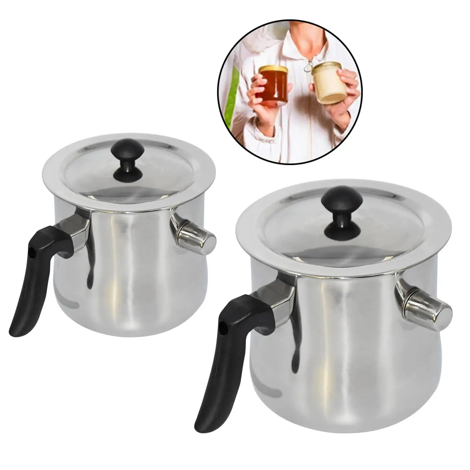 Double Boiler Pouring Pot Soap Candle Making Wax Melting Pitcher Jug Tool