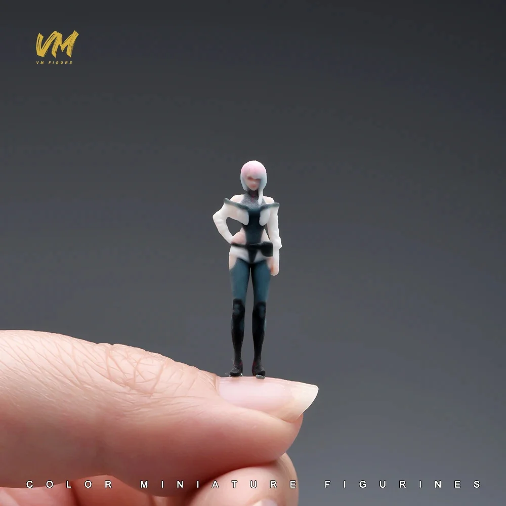 Miniaturfigur im Maßstab 1/64 Coole Business-Kleidung für junge Männer und Frauen 3D-Druck Mini-Puppe für Automodell-Dekoration und Ausstellung – Detail 34