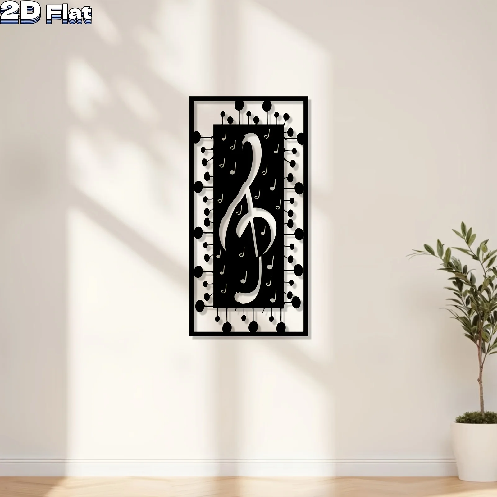 1pc Music Metal Wall Decor, Premium Iron Art for Living Room & Garden Fence, Christmas Valentine's Birthday Wedding Gift