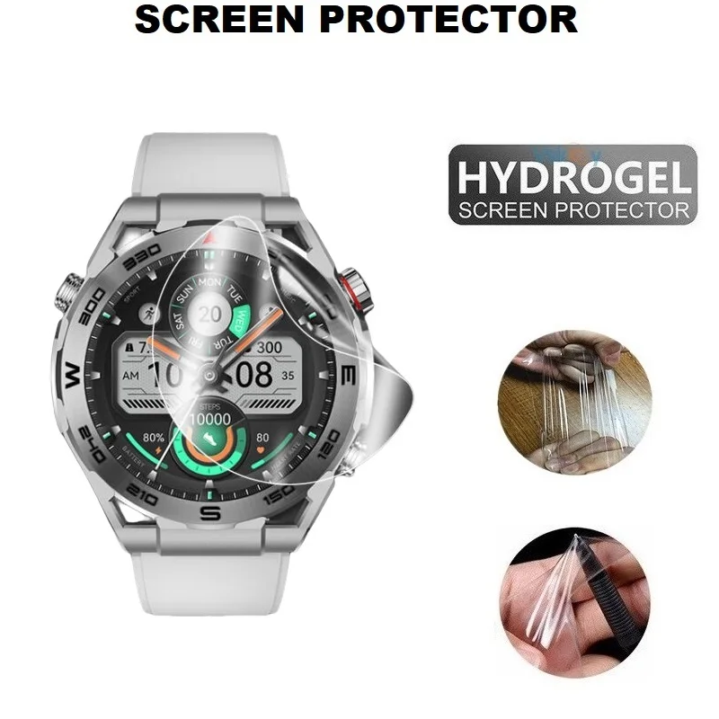 Pelindung layar hidrogel TPU 10 buah, untuk jam tangan Haylou R8 Film pelindung lembut