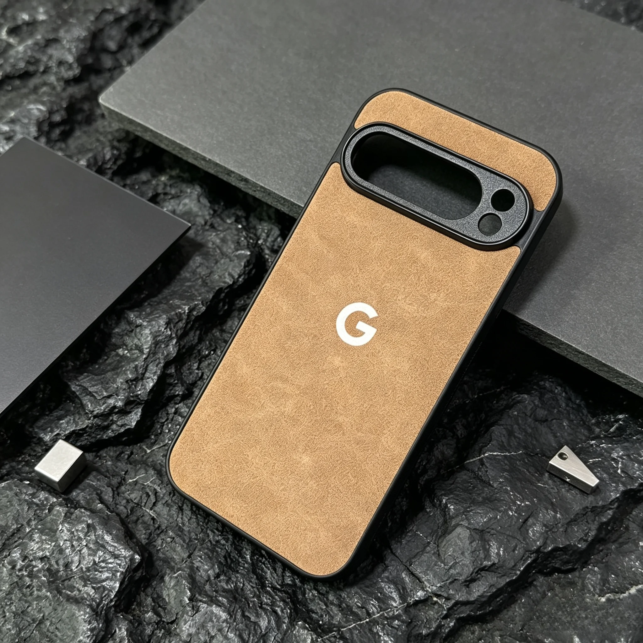 Premium Minimalistisches Schafsleder-Etui für Google Pixel 11 10 9 Pro XL 10A 9A 8A 7A Pro mit Erhöhtem Linsenschutz und Sturzsicherung