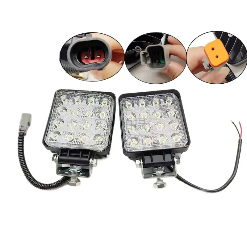 

For Hyundai R Sany Komatsu Sdlg Vol-vo Xcmg Led Hitachi 12v24v Excavator Headlight Top Toolbox Light Excavator Accessories