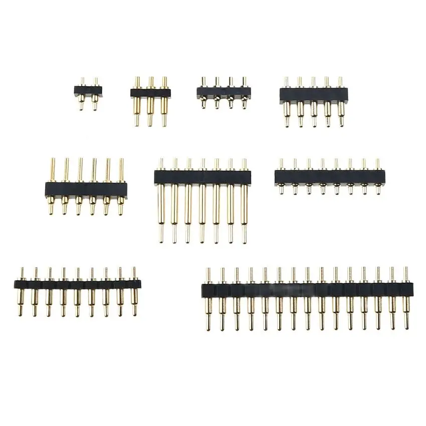 YUXI 1pcs SMT DIP Pogo Pin Connector Pogopin Battery Spring Loaded Contact Test Probe Power Charge Header Pins 2.54 Grid