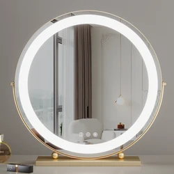 Makeup Mirror with Led Light for Traveling Portable Vanity Mirroir with 15X Magnifying Compect Cosmetics Mirror Gift for Women