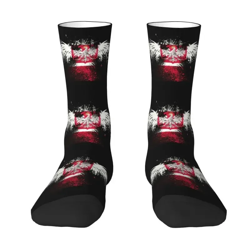 Flag Of Poland Polska Eagle Mens Crazy Crew Socks Unisex Kawaii Polish Patriotism Spring Summer Autumn Winter Dress Socks