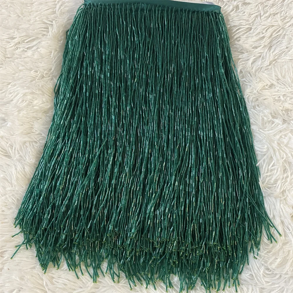 5yards more colors 30cm(12inches)  Glass  Seed Beaded Fringe Lamp Costume Trim Crafts