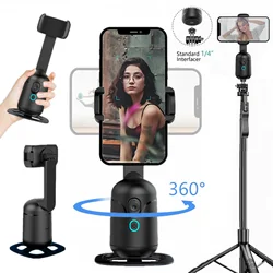 Desktop Wireless Smartphone Gimbal 360° Auto Face Tracking Rotation Selfie Stick Phone Tripod with Gesture Control for Mobile