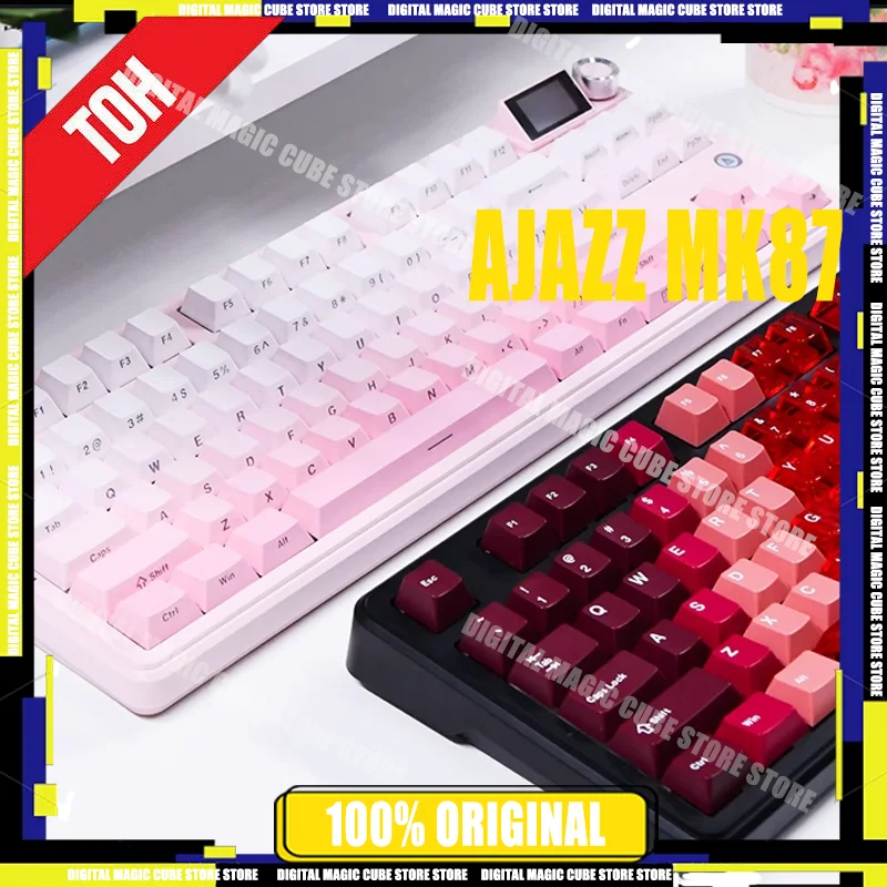 

AJAZZ MK87 3mode Wireless Gaming Mechanical Keyboard RGB TFT Display Gasket Full-key Hot Swappable 10000mAh Support Windows/Mac
