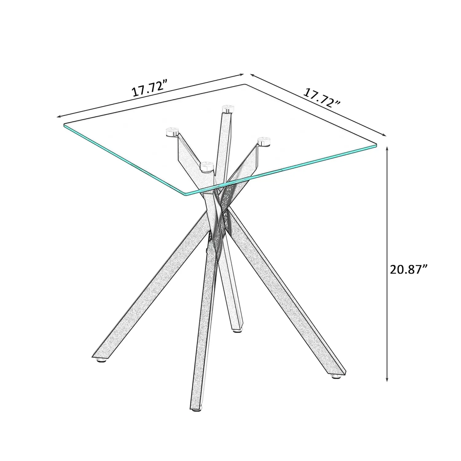 Glass Coffee Table Set of 3, Round Nesting Side Table with Gold Metal Frame for Living Room, 47.2