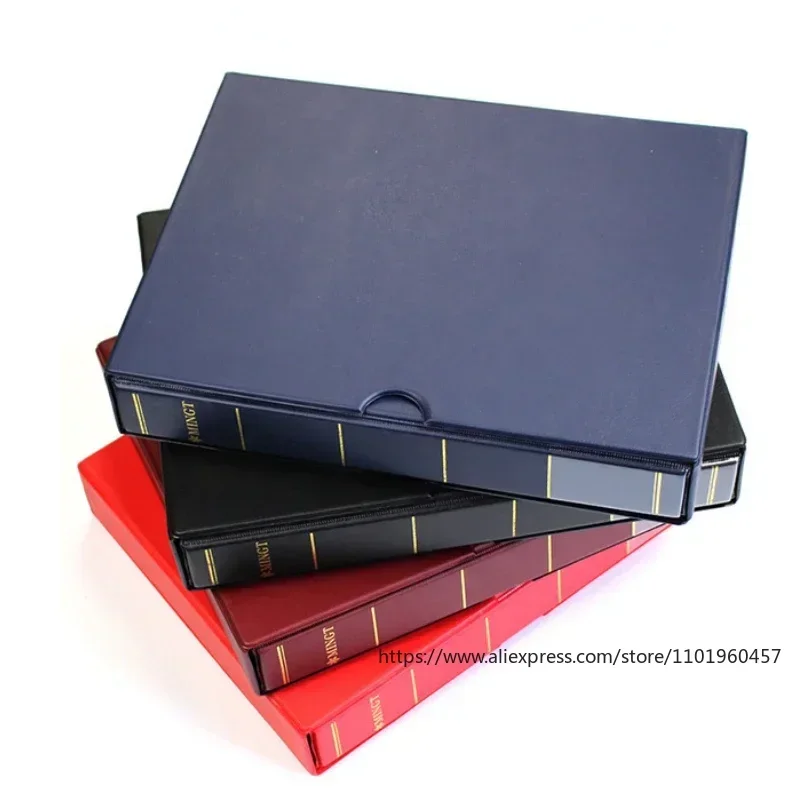 Home Office Storage Philatelic Album with High Capacity and Empty Pages for RMB Collectors 320x250x60mm