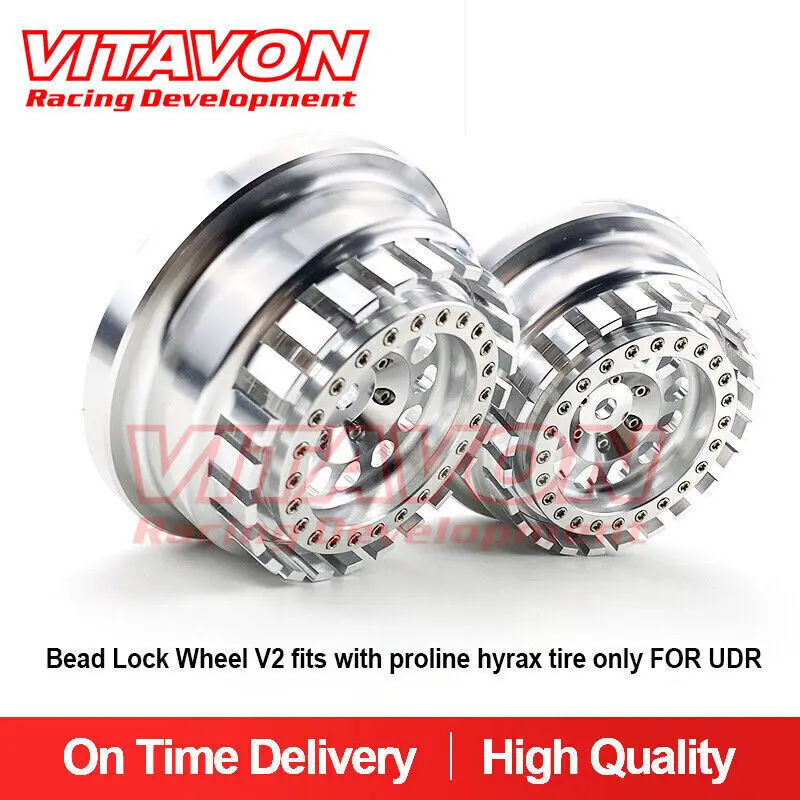 VITAVON CNC Alu Bead Lock Wheel V2 fits with proline hyrax tire only FOR UDR 4color