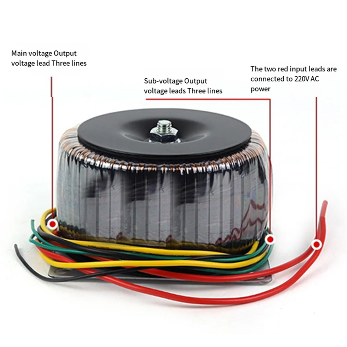 مكبر كهربائي 300 واط مزدوج 24 فولت مزدوج 12 فولت حلقة نوع أ فئة الماشية حلقية محول الأمامي والخلفي المرحلة مكبر كهربائي #6