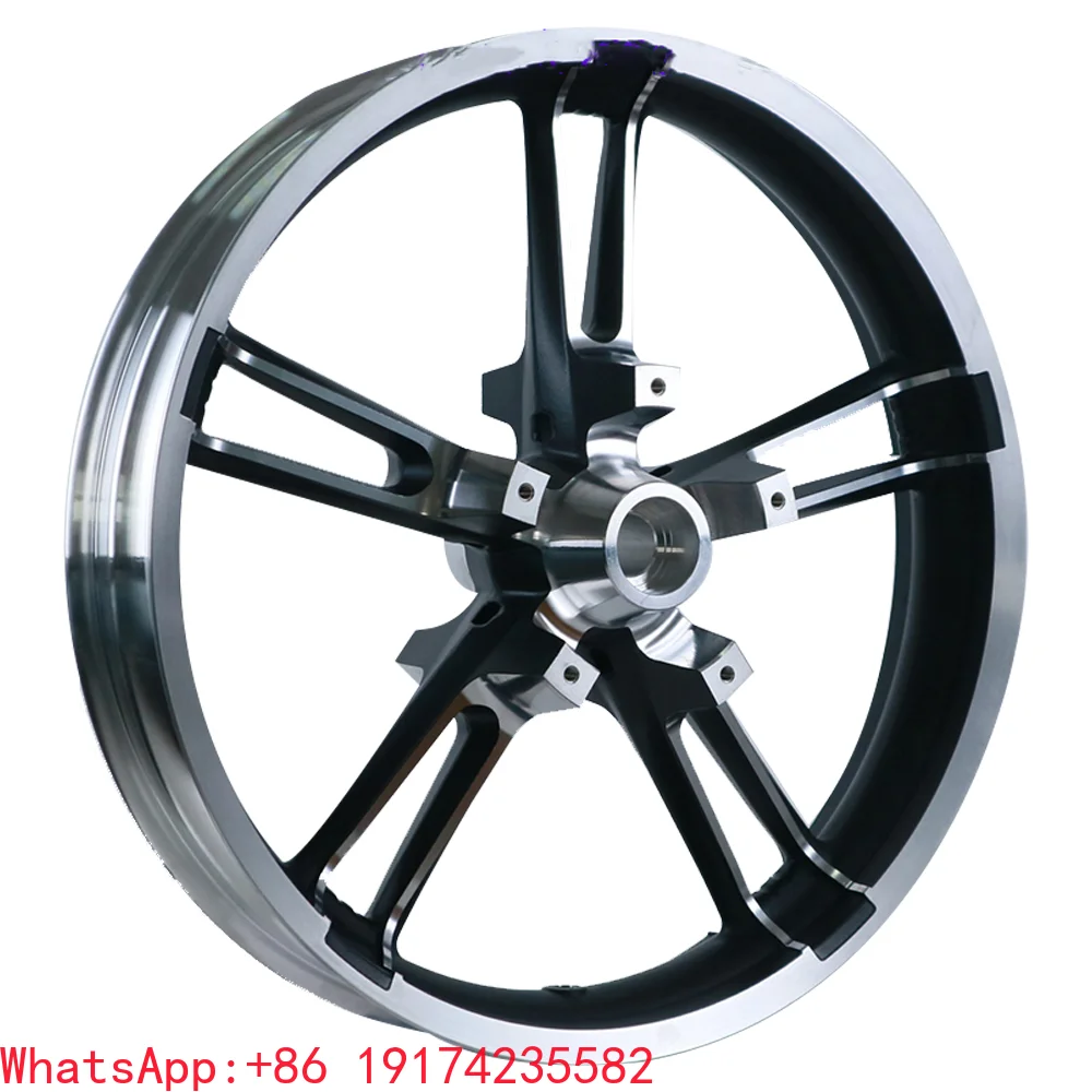 

Nice Designs High Loading Aluminum 21 Inch Rim 21x3.5 Black Machined Alloy Motorcycle Wheels