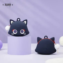 Genshin Impact Wallet Wanderer Cartoon Storage Bag Game Cosplay Costume  Fairtytale Cat Mini Silicone Pendant Anime Coin Purse