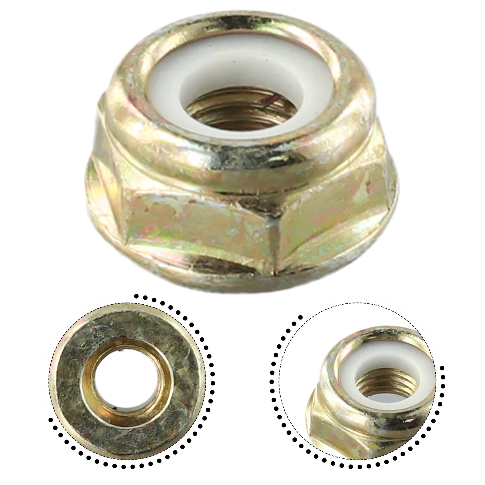 For Brushcutter Trimmer Replacement Nut M10x1.25 LH Thread Fastener for Equipment Using Left Handed M10x1.25 Threading
