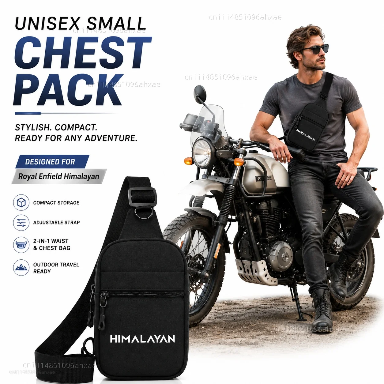 Motorcycle 2In1 Multi-functional Waist Bag Chest Bag Outdoor Travel Bag For Royal Enfield Himalayan 411 450 2016-2026