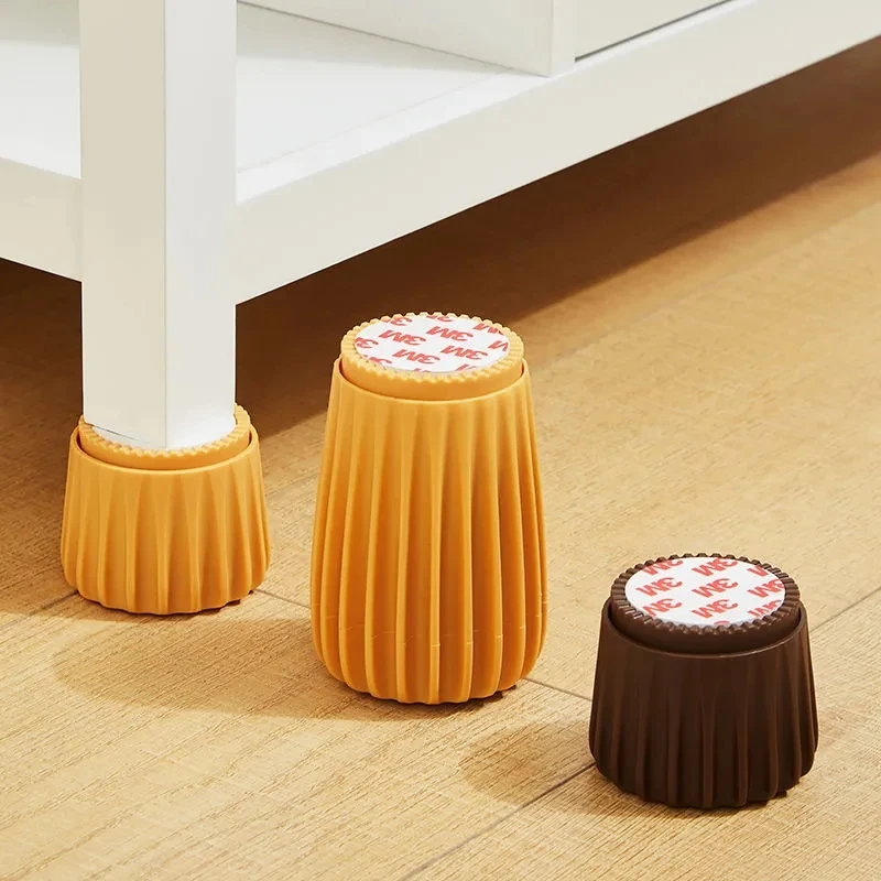 Elevador de patas de mesa ovalado, patas de mesa para elevar almohadilla de goma, muebles de altura ajustable, almohadilla para pies, cama para el