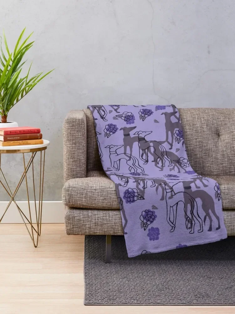 Greyhounds Everywhere Throw Blanket blankets ands Designers for winter Stuffeds Blankets