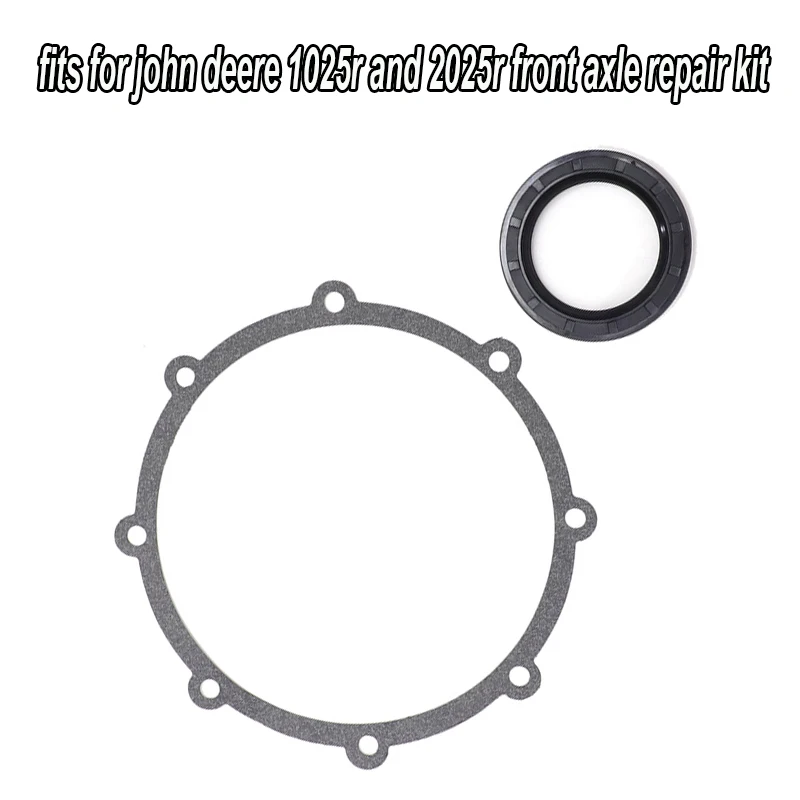 Kit de reparación del eje delantero compatible con John Deere 1025R y 2025R para sellos con fugas, sello radial Timken, junta de eje Felpro, junta cortada CNC.
