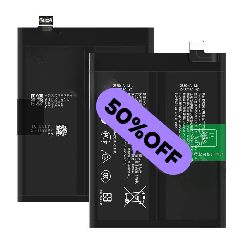 Battery for OPPO 1+1/1+2/1+3/1+5/1+6/1+7/1+8/1+9/1+Nord 2/1+10R/1+Ace/1+11/1+12/1+13/1+X/1+Nord/T/PRO/R Grade A Cell with Tools