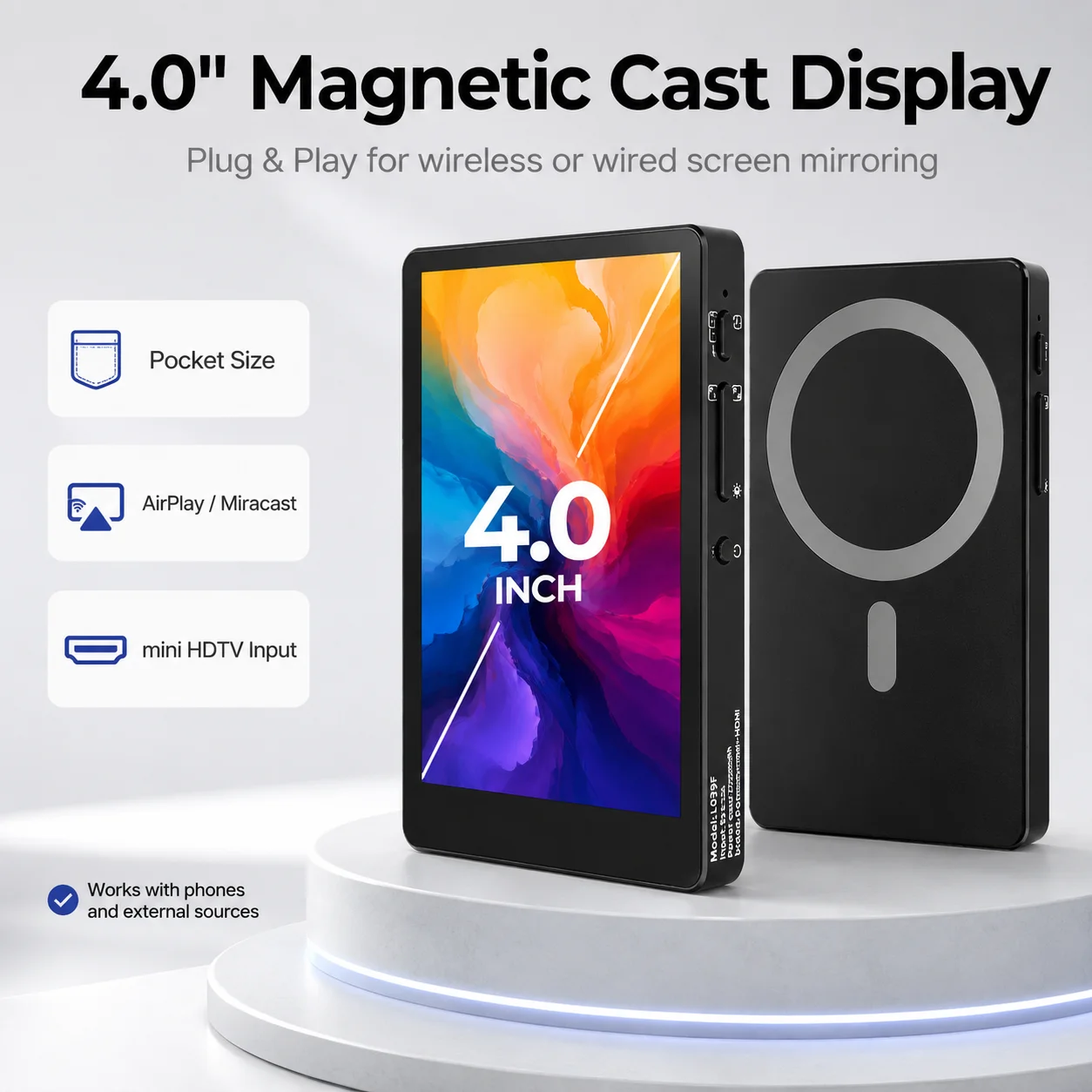 LESOWN 4-calowy mini monitor m – Desk Setup Diy recenzja i cena