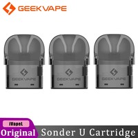 3pcs/lot Original GeekVape Sonder U Pod Cartridge 2ml Side Filling With 0.7ohm Coil For Sonder U Pod Kit MTL DTL Vape Cigarette