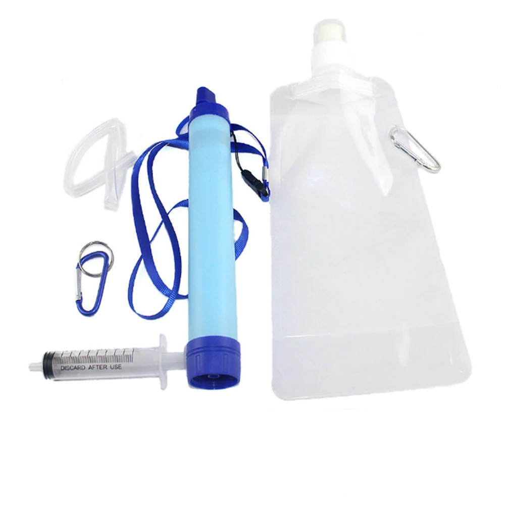 

Water Purifier Picnic Emergency Outdoor Survival Drinking Water Filter First Aid Self-Portable Water Purification Equipment Suit